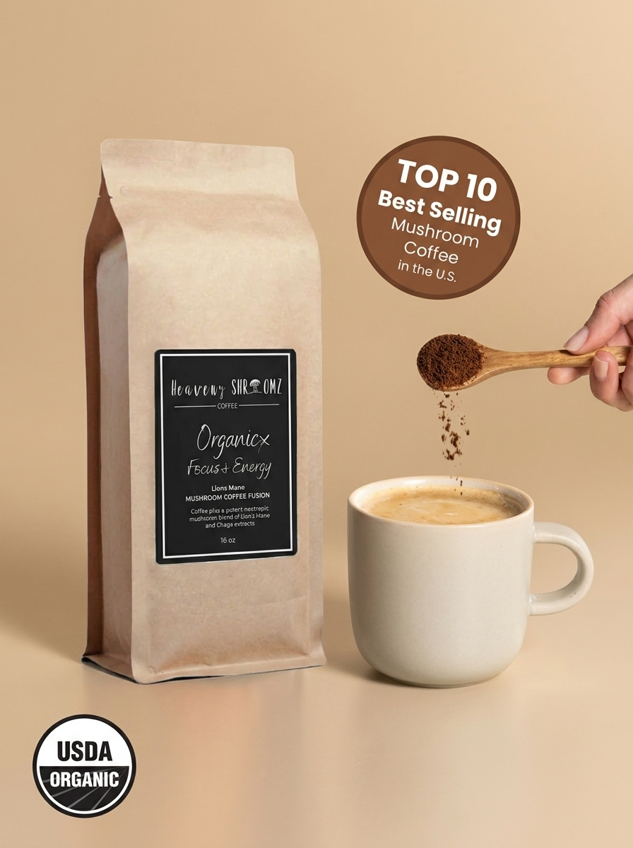 Mushroom Coffee Fusion - Lion’s Mane & Chaga 16oz