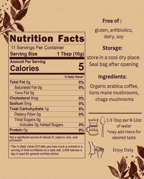 Mushroom Coffee Fusion -  4oz Sample Size
